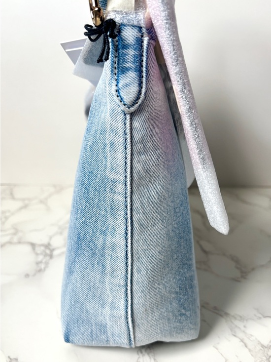 ❌SOLD❌ New Coach Laurel Shoulder Bag in Loved Denim with Charms 2026 - Picture 8 of 13